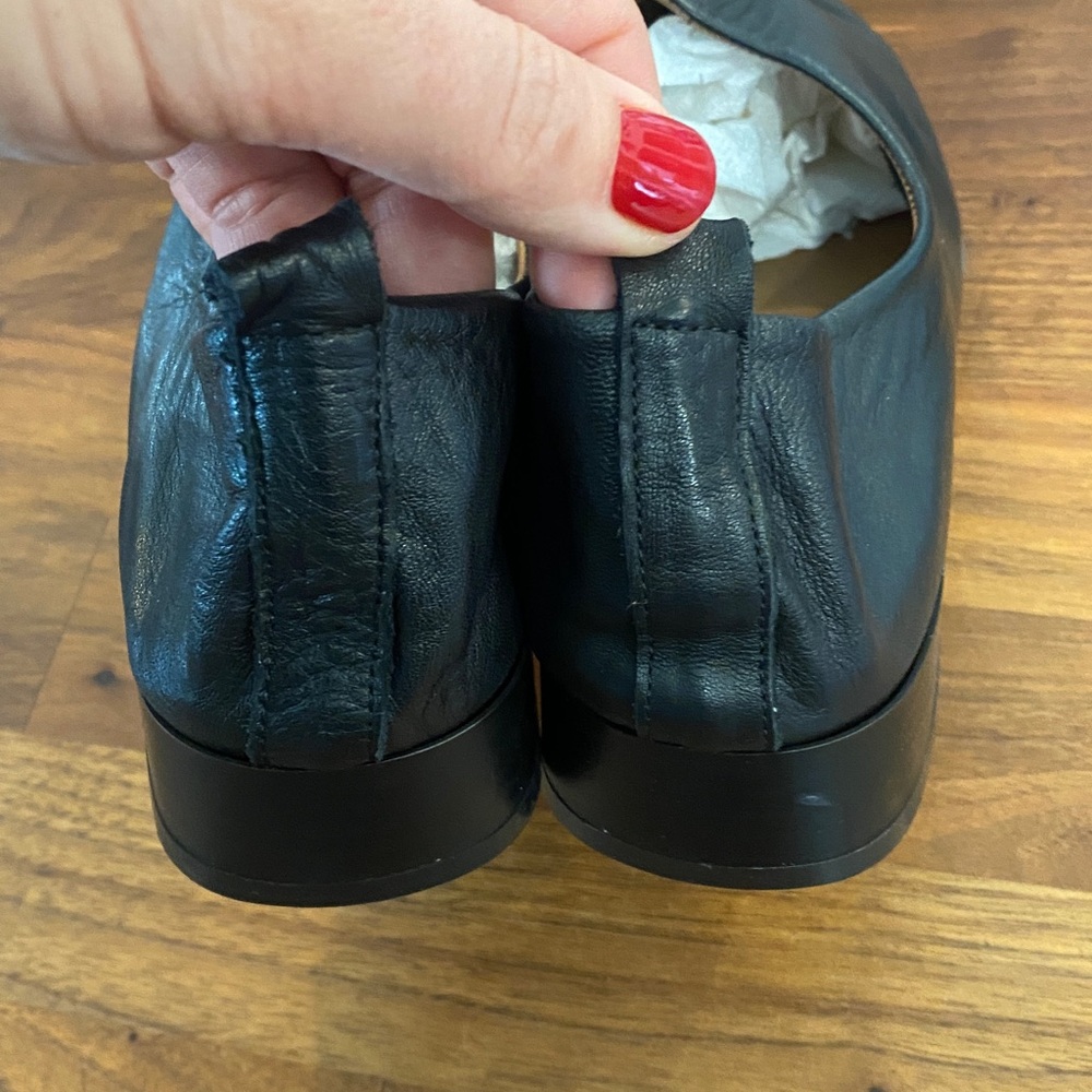 BUENO women's marley pointed-toe slip on shoes in black - Picture 4 of 7